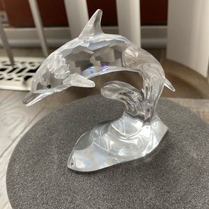 Swarovski crystal dolphin figurine